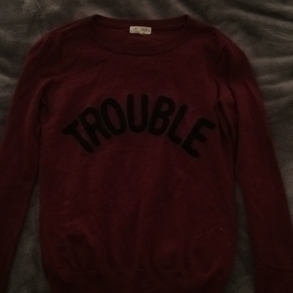 Trouble sweater